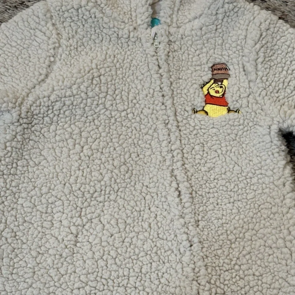 Disney Winnie The Pooh Sherpa Fleece One Piece Pajama Baby Size‎ 6-9 Months